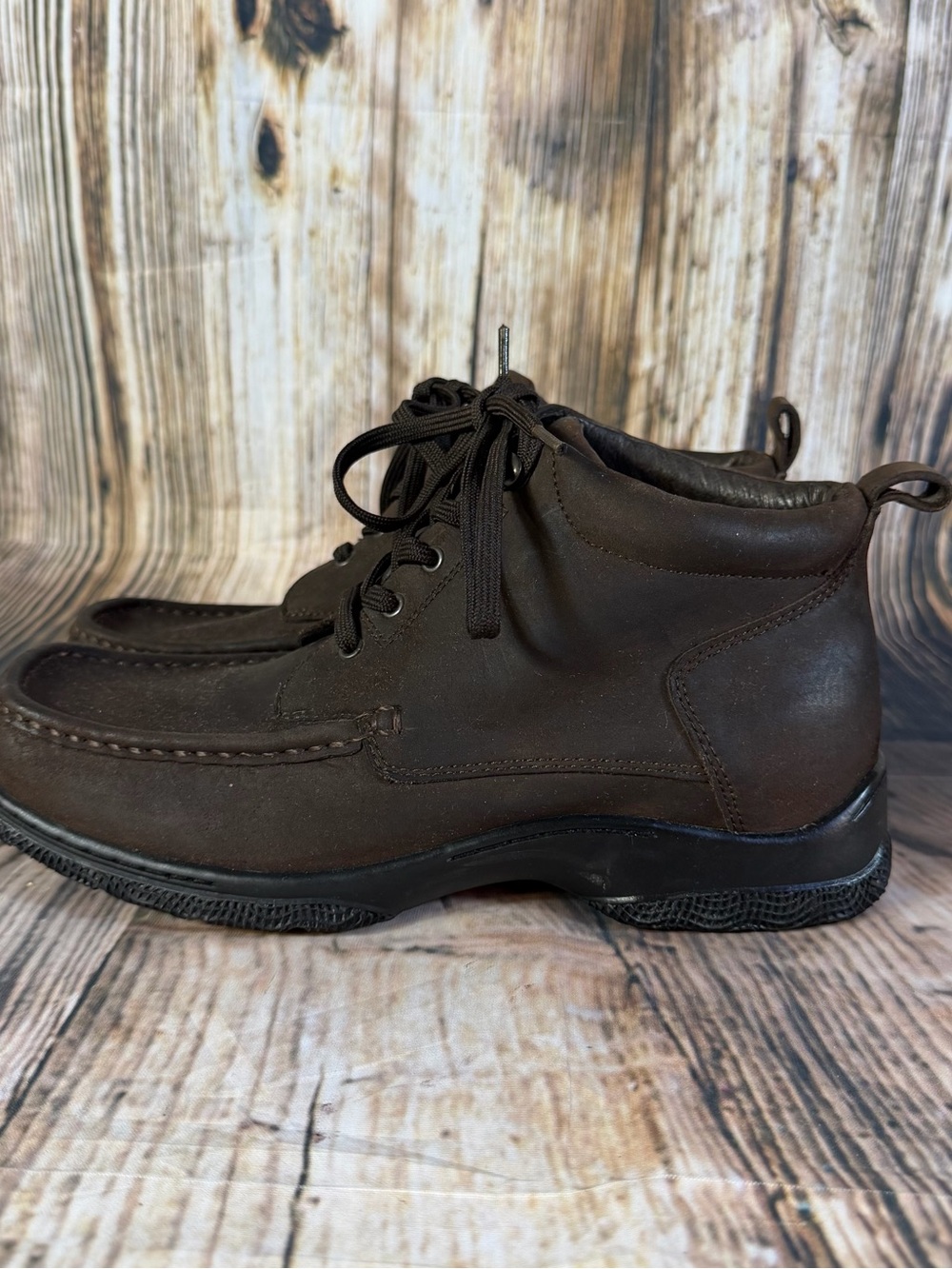 Dexter Leather Moc Toe Chukka Boots Brown Lace-Up Men’s Sz 8.5M Style T8103-12